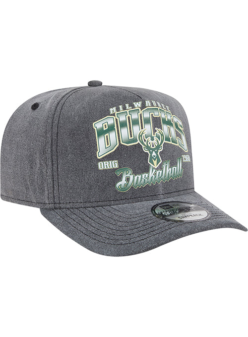 New Era Washed Golfer Milwaukee Bucks Adjustable Hat-right