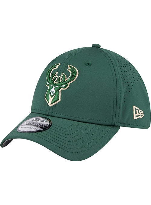 New Era 39Thirty Performance Milwaukee Bucks Flex Hat-left