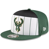 New Era 9Fifty Tip Off 2025 Milwaukee Bucks Snapback Hat-angled left