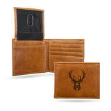 Rico Milwaukee Bucks Brown Billfold Wallet