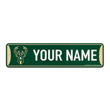 Rico Personalized Milwaukee Bucks 15'' Street Sign