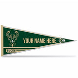 Rico Personalized Milwaukee Bucks Pennant
