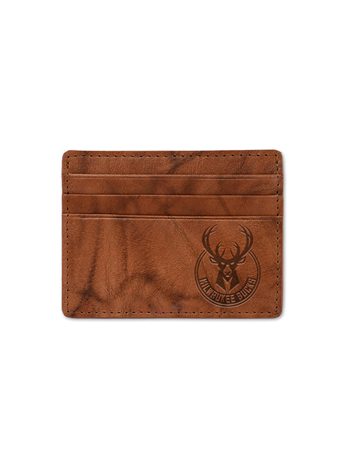 Rico Milwaukee Bucks Leather Card Holder Wallet