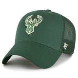 '47 Brand Branson MVP Milwaukee Bucks Mesh Snapback Hat-front