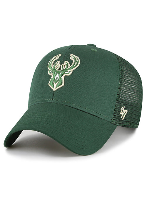 '47 Brand Branson MVP Milwaukee Bucks Mesh Snapback Hat-front