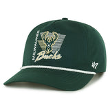 '47 Brand Splint Green Milwaukee Bucks Snapback Hat-front