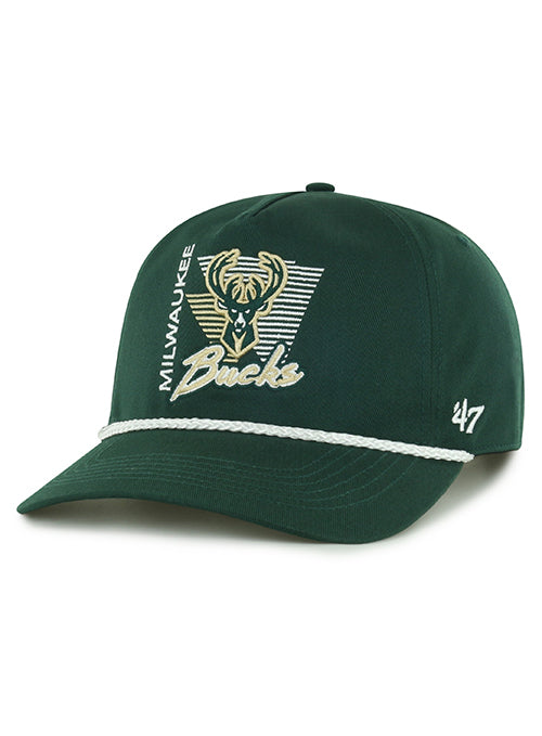 '47 Brand Splint Green Milwaukee Bucks Snapback Hat-front