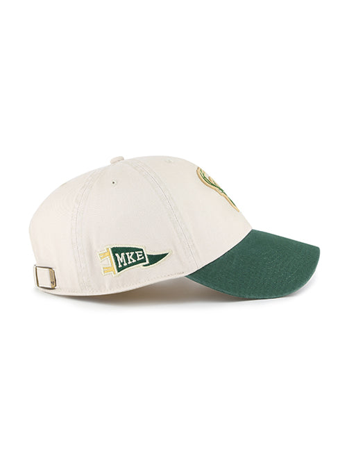 '47 Brand Grand Stand Milwaukee Bucks Clean Up Adjustable Hat-side