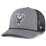'47 Brand Carbon Rope Milwaukee Bucks Trucker Adjustable Hat