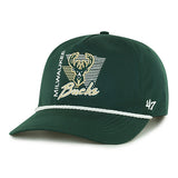 Youth '47 Brand Hitch Splint Milwaukee Bucks Snapback Hat-front