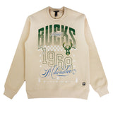 Bucks In Six x The Wild Collective Jersey Overlay Milwaukee Bucks Crewneck Sweatshirt