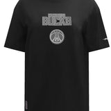 Women's Pro Standard Reverse French Terry Milwaukee Bucks Boyfriend T-Shirt-front