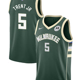 Nike 2022 Icon Edition Gary Trent Jr Milwaukee Bucks Swingman Jersey-COLLAGE
