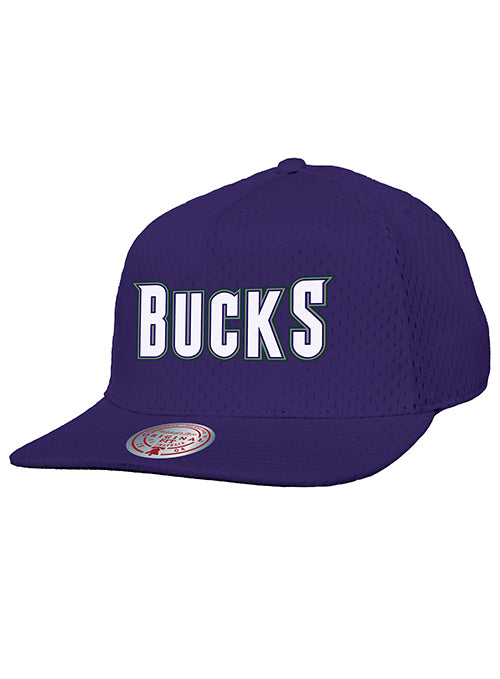 Mitchell & Ness HWC '93 Milwaukee Bucks Meshed Up Snapback Hat-front