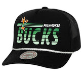 Mitchell & Ness HWC '68 Milwaukee Bucks Graded Trucker Hat-front