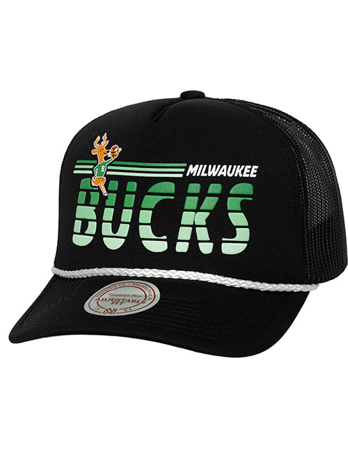Mitchell & Ness HWC '68 Milwaukee Bucks Graded Trucker Hat-front
