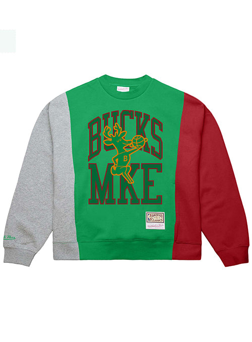 Mitchell & Ness HWC '68 Milwaukee Bucks Heritage Crewneck Sweatshirt-front