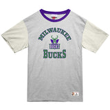 Mitchell & Ness HWC '93 Heritage Meshed Up Milwaukee Bucks T-Shirt-front