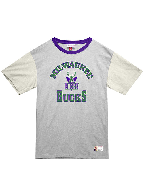 Mitchell & Ness HWC '93 Heritage Meshed Up Milwaukee Bucks T-Shirt-front