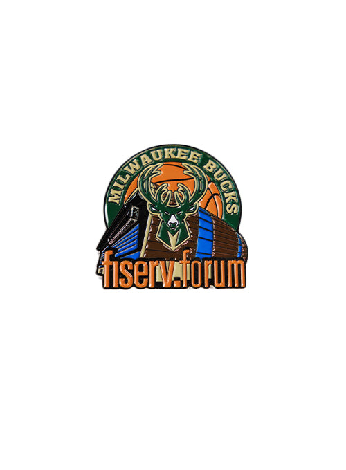 Aminco Fiserv Forum Milwaukee Bucks Pin
