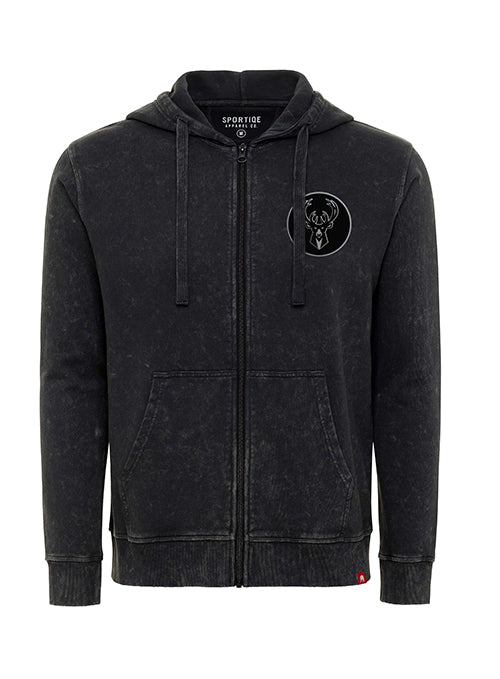 Sportiqe Metal Peppers Milwaukee Bucks Full-Zip Hooded Sweatshirt-front