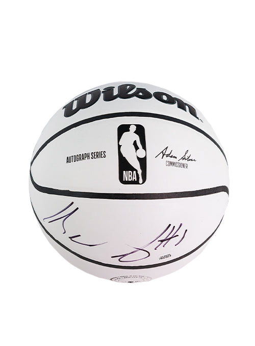 Signed Brandon Jennings Milwaukee Bucks Basketbal;-front