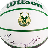 Signed Brandon Jennings Milwaukee Bucks Basketball-signature