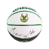Signed Brandon Jennings Milwaukee Bucks Basketball-front
