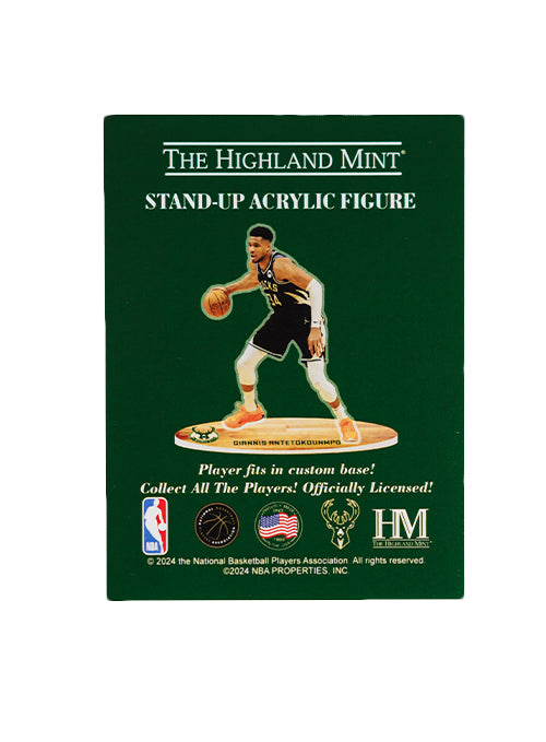 The Highland Mint Giannis Antetokounmpo Milwaukee Bucks Acrylic Player Stand-packaging #2