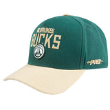 Pro Standard Varsity Wool Milwaukee Bucks Pinch Adjustable Hat-left