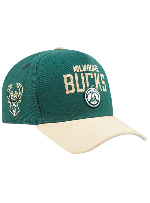 Pro Standard Varsity Wool Milwaukee Bucks Pinch Adjustable Hat-front