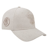 Pro Standard Classic Cream Milwaukee Bucks Pinch Snapback Hat-right