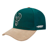 Pro Standard Signature Suede Milwaukee Bucks Adjustable Hat-left