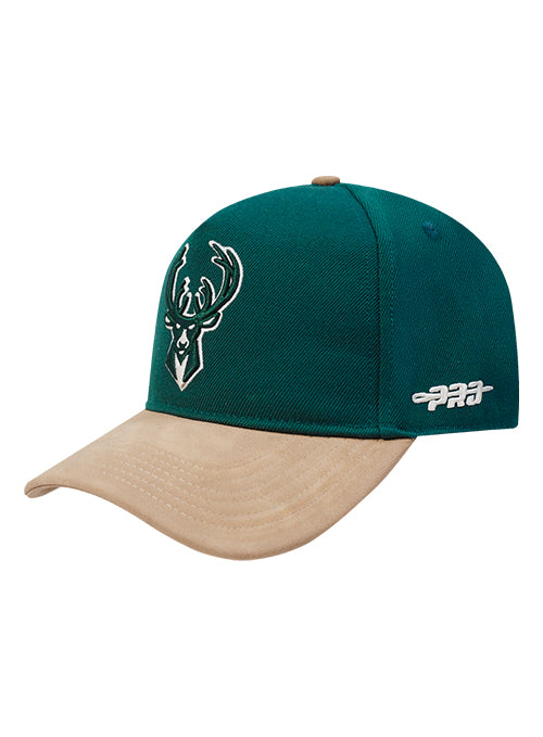 Pro Standard Signature Suede Milwaukee Bucks Adjustable Hat-left
