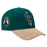 Pro Standard Signature Suede Milwaukee Bucks Adjustable Hat-right