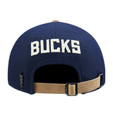 Pro Standard Signature Suede Navy Milwaukee Bucks Adjustable Hat