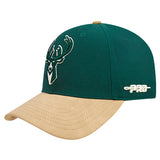 Pro Standard Signature Suede Arc Milwaukee Bucks Adjustable Hat-left