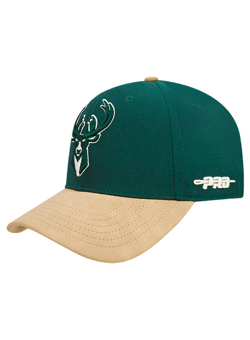 Pro Standard Signature Suede Arc Milwaukee Bucks Adjustable Hat-left