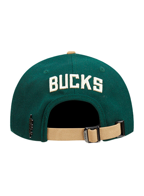 Pro Standard Signature Suede Arc Milwaukee Bucks Adjustable Hat-back