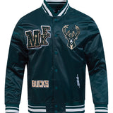 Pro Standard Best Of Milwaukee Bucks Satin Jacket-front