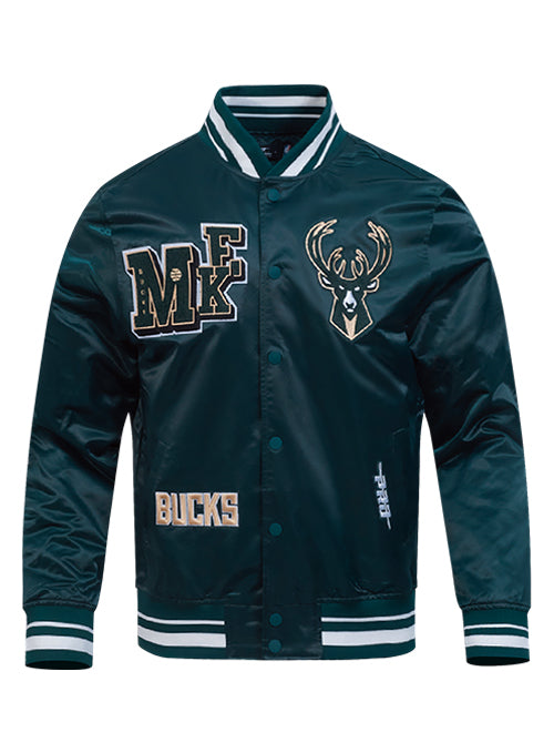 Pro Standard Best Of Milwaukee Bucks Satin Jacket-front