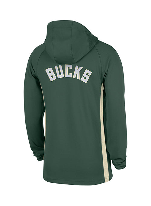 Nike 2025-26 Game Theatre Milwaukee Bucks 1/4 Zip Hooded Sweatshirt-back