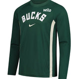 Nike 2025-26 Game Theatre Milwaukee Bucks Long Sleeve T-Shirt