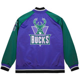 Mitchell & Ness HWC '93 Playmaker Milwaukee Bucks Satin Jacket-back