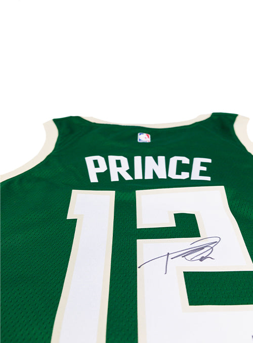 Signed Nike 2022 Icon Edition Taurean Prince Milwaukee Bucks Swingman Jersey-signature