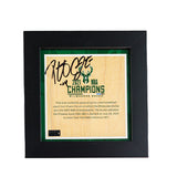 Signed Artsman Pat Connaughton Milwaukee Bucks Court Championship Frame 7"x7"