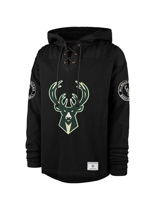 '47 Brand Golden Age Milwaukee Bucks Lacer Hooded Sweatshirt-front