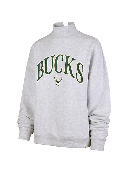 Women's '47 Brand Milwaukee Bucks Mock Neck Pullover-front