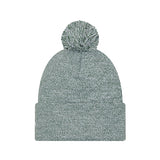 Youth New Era Marled Green Milwaukee Bucks Pom Knit Hat-back