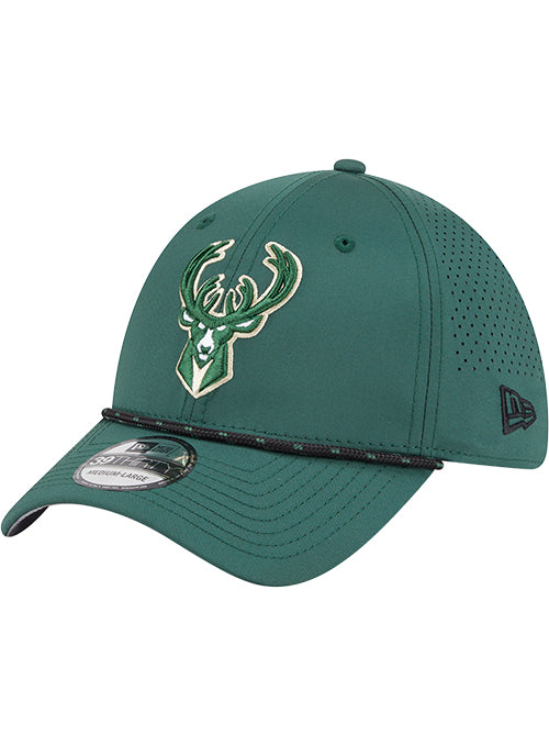 New Era 39Thirty Perform Milwaukee Bucks Flex Fit Hat-left